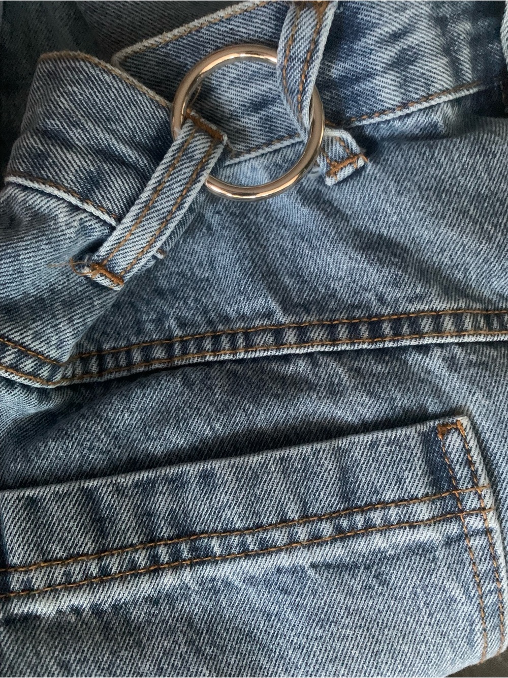 NWT KBB by Kahlana Blue Barrel leg Wide-Leg denim Jeans - Picture 7 of 8